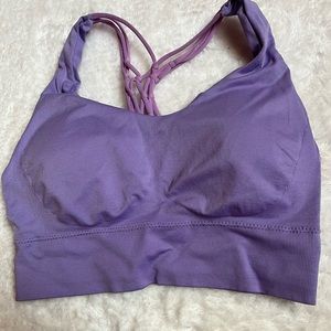 purple sports bra from SHEIN
